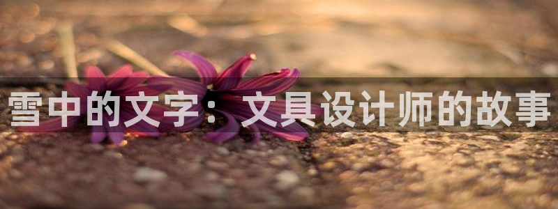 pt娱乐 卧龙主管60447：雪中的文字