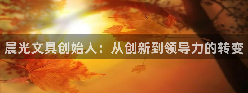 卧龙娱乐有限公司：晨光文具创始人：从创新