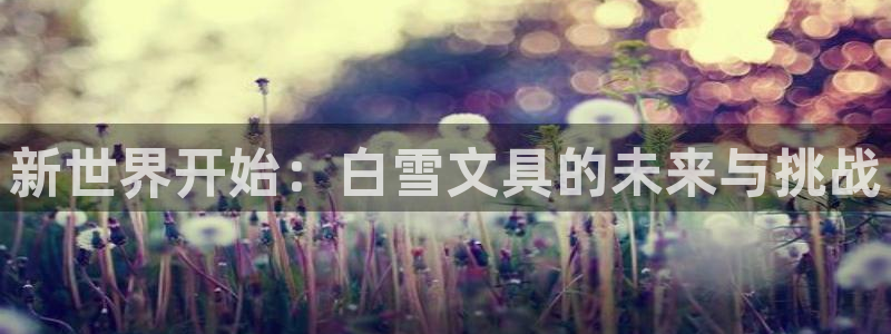 卧龙岗娱乐：新世界开始：白雪文具的未来与